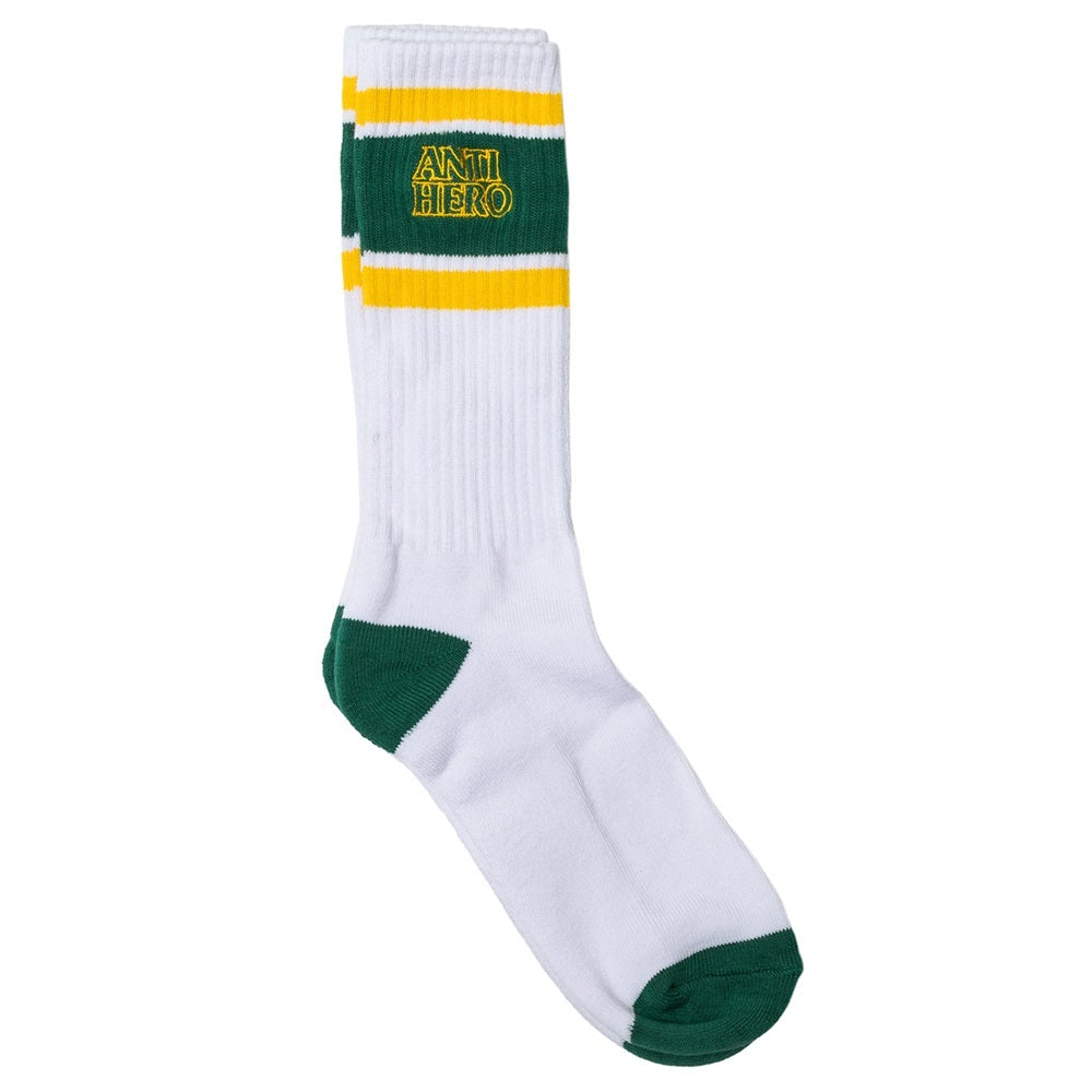 Anti Hero | Socks | Hero Outline White/Green