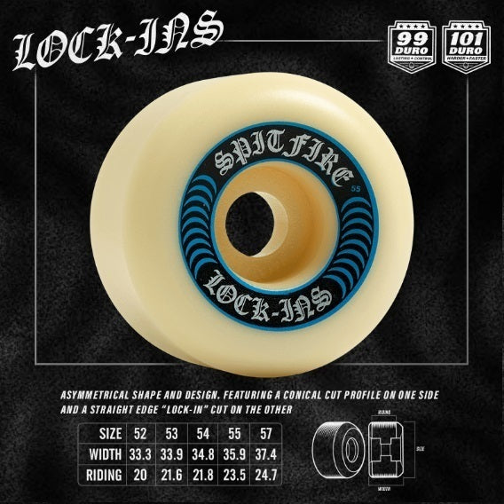 Spitfire | Wheels | Formula Four Lock-Ins (55mm) 101D