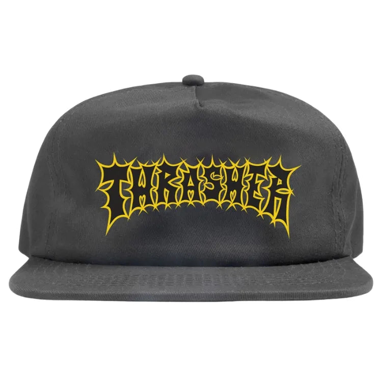 Thrasher | Headwear | Spikey Logo Snapback Charcoal