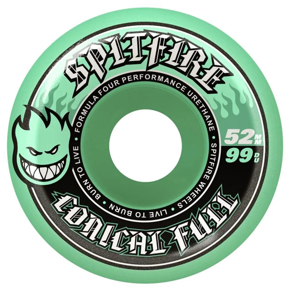 Spitfire | Wheels | Formula Four Conical Full Teal (52mm) 99D