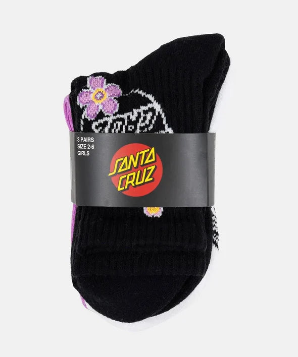 Santa Cruz | Socks | Blooming Stack 3 Pack