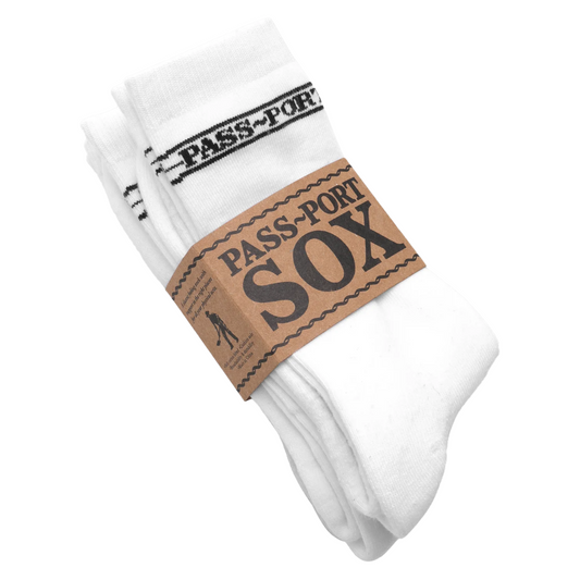 Pass ~ Port | Socks | Hi Sox 3 Pack | White
