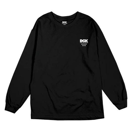 DGK | Long Sleeve Tee | All Star Black Mini Logo