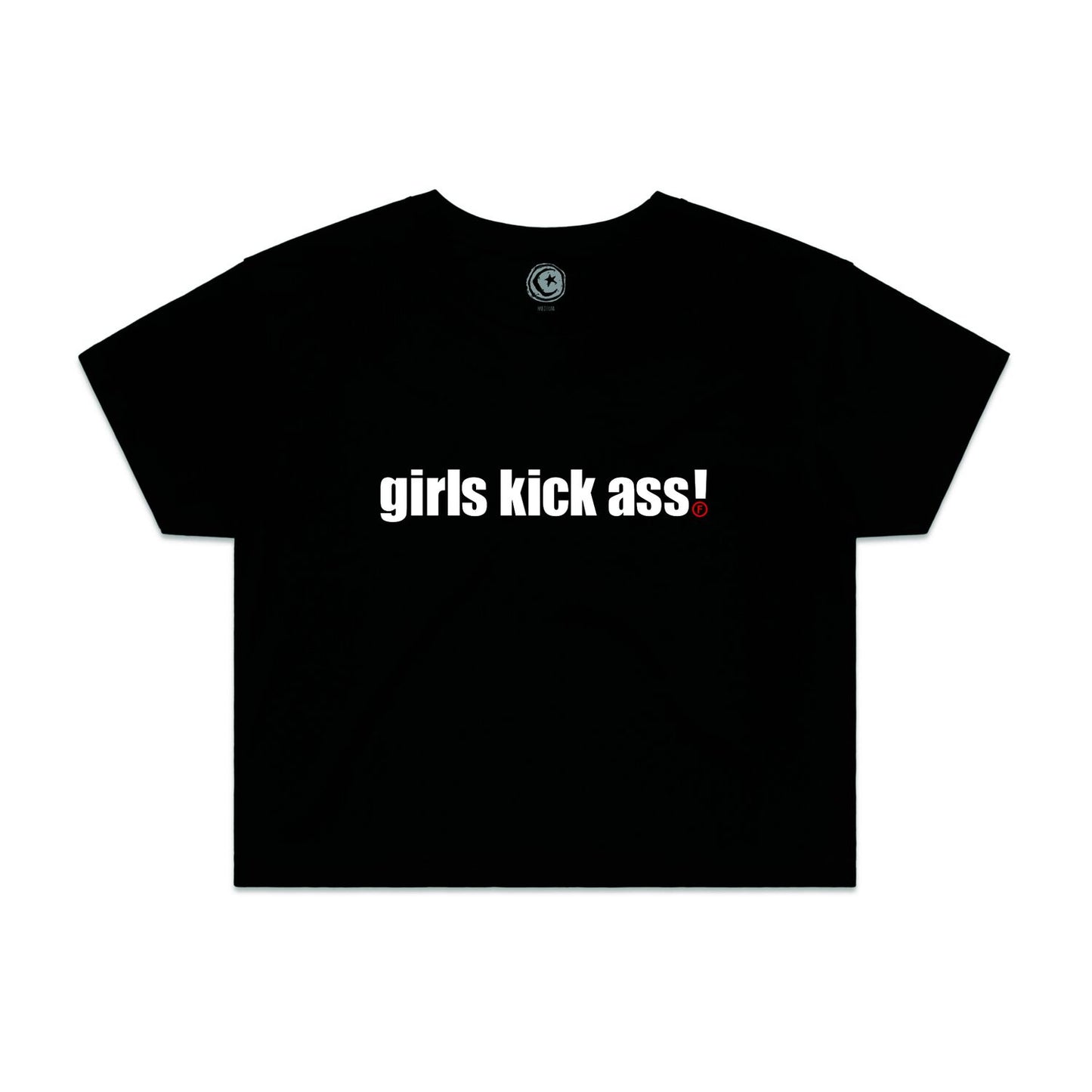 Foundation | Tee | girls kick ass! Crop Tee