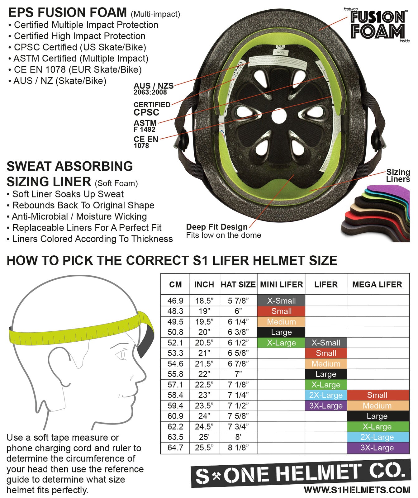 S-One | Helmet Lifer | B/W Checkers