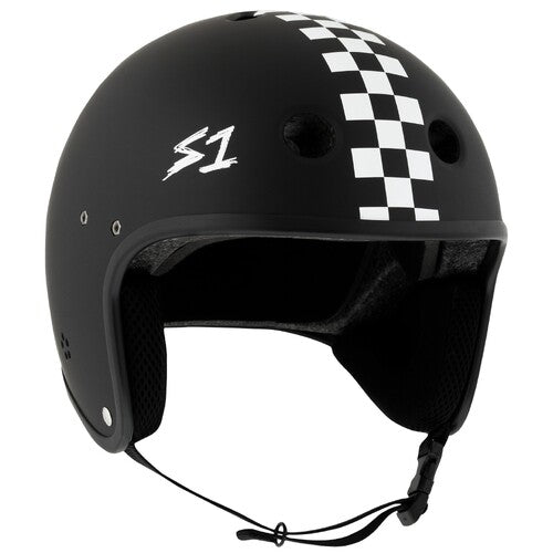 S-One | Helmet Lifer | Retro Lifer Black Matte/White Checkers