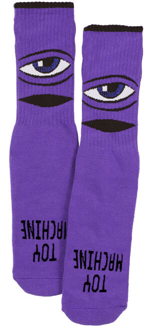 Toy Machine | Socks | Youth Sect Eye Purple
